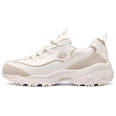DLites Fabric Synthetic Leather Soft Comfortable Shock Absorbing Durable Supportive Increased Height Low Top Dad Shoes 150231-NTTP