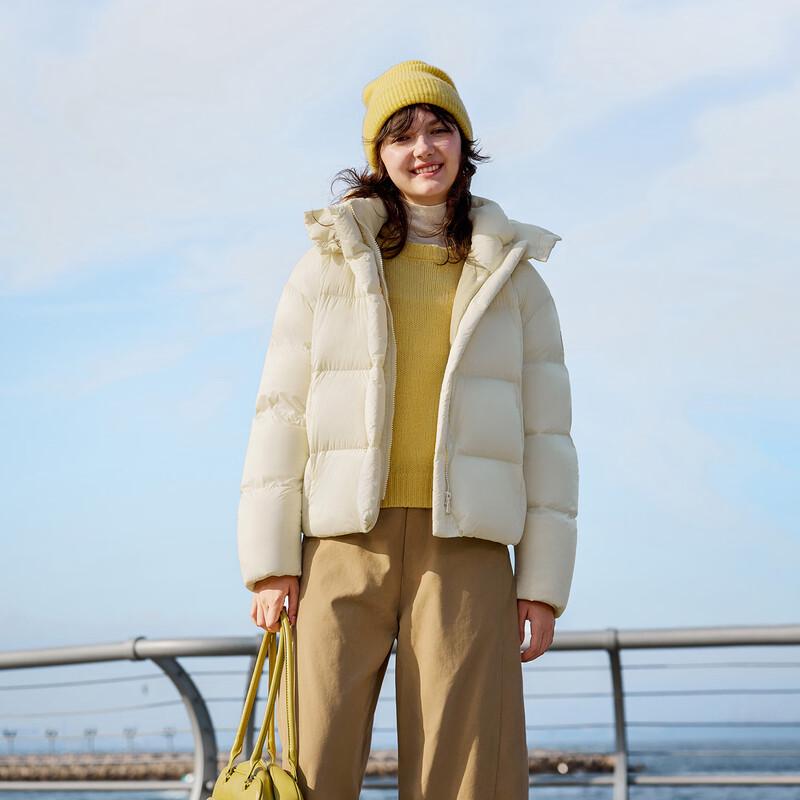 Tanboer Women's Short Detachable Hood Down Jacket 5530520D