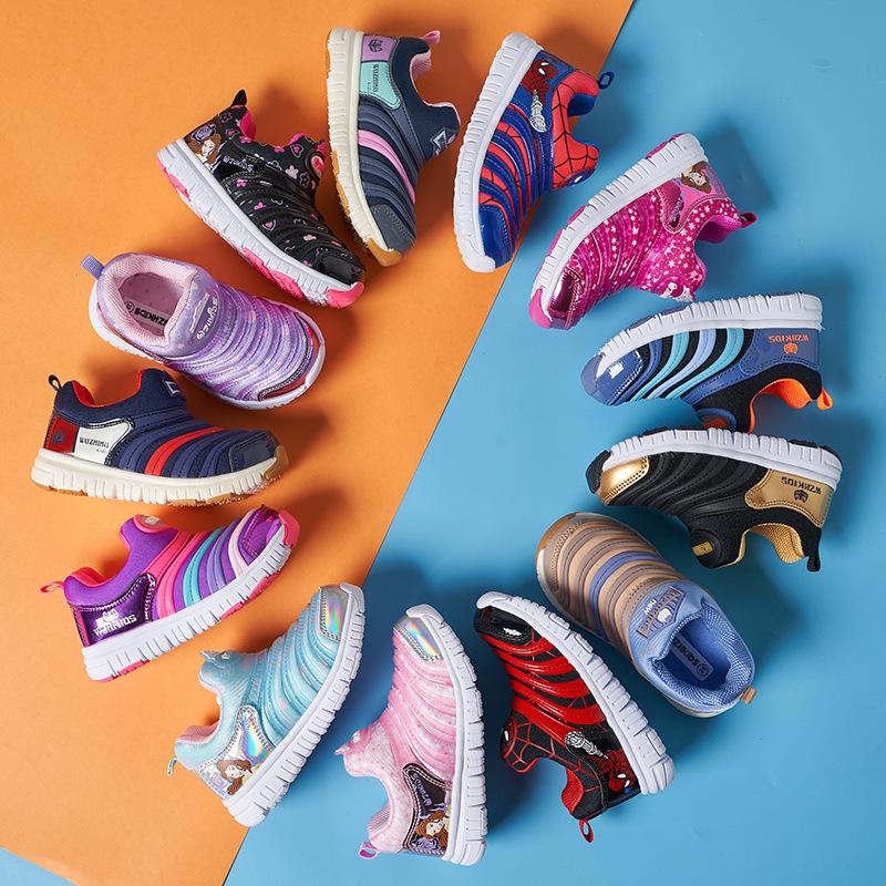 Caterpillar Klassenkamerad 2025 Neue Frühling und Herbst Einzelschuhe Stoffoberfläche Freizeitschuhe Sportschuhe Jungen und Mädchen weiche Sohle bequem ein Pedal