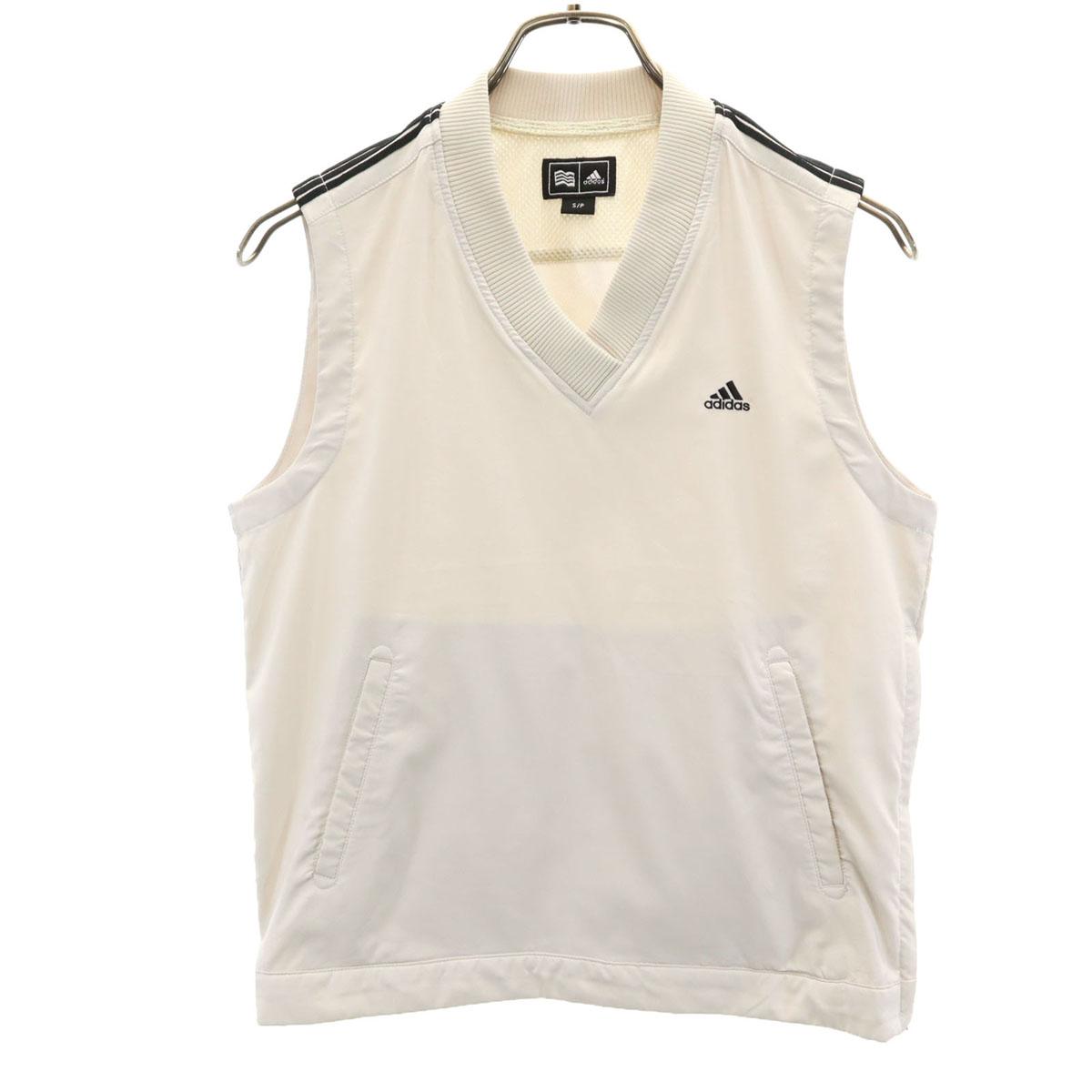 

adidas golf V-образный жилет S цвета слоновой кости женский б/у