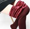 Extra Large Fleece-Lined Velvet Leggings - Step-On, One-Piece, Warm Autumn/Winter Wear