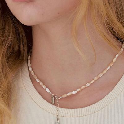 VENGDI Sand Beige Pearl Necklace