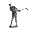 Golfer Figurine Statue Decor Vintage Golfer Sculpture Swinging A Golf Club Housewrming Gift Choice For Your Family Or Friends