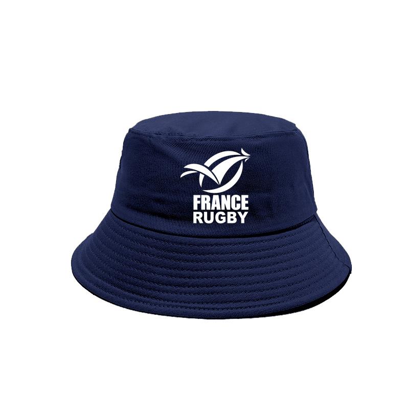 France Rugby Bucket Hat Cap Unisex Women Unisex Panama Cap Outdoor Summer Adjustable France Rugby Bob Caps MZ