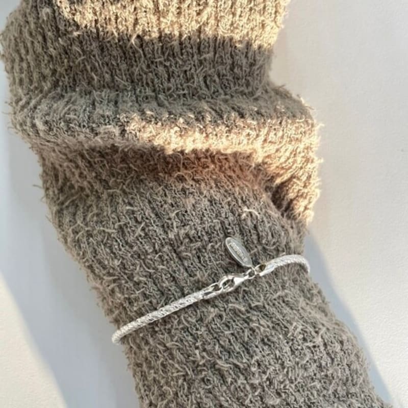 Evenesel Rope Silver Bracelet