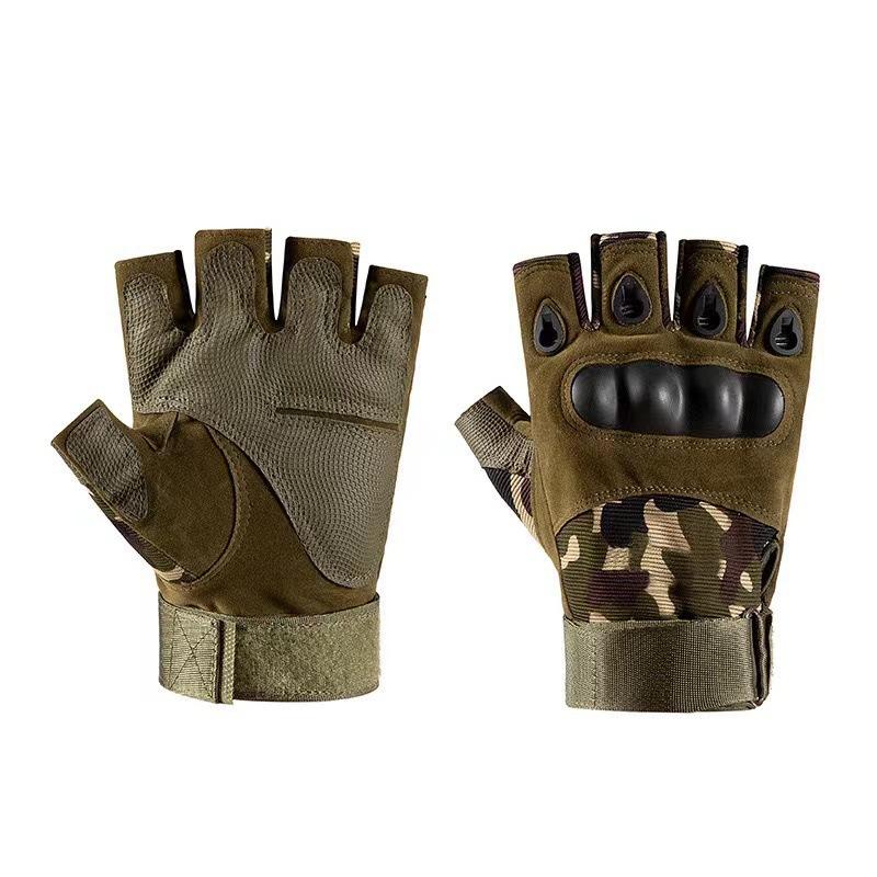

Tactical Gloves Half Finger Full Finger For Men Outdoor Cycling Riding Sports Anti Slip Wear Resistant Mountaineering Fitness M