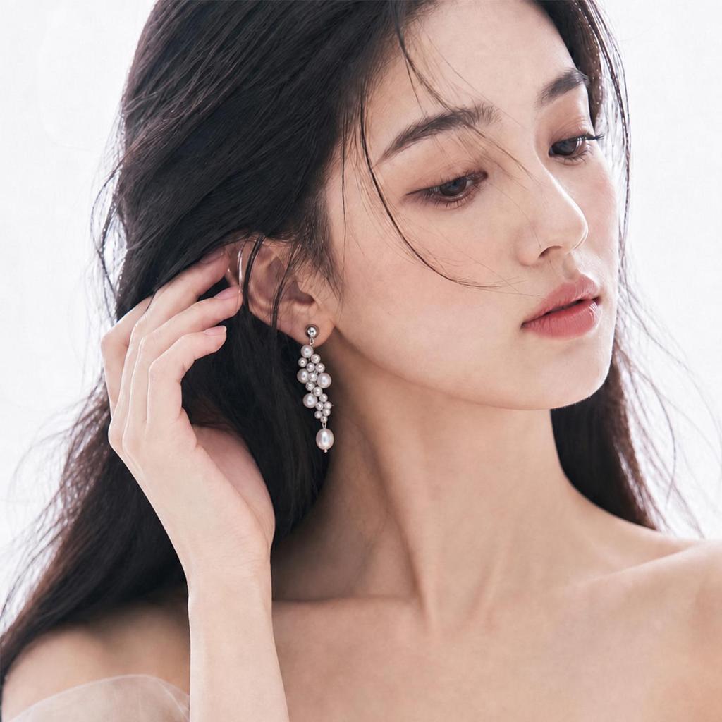 Elegant Freshwater Pearl Tassel Earrings - Chic, Fashionable, and Unique for Women