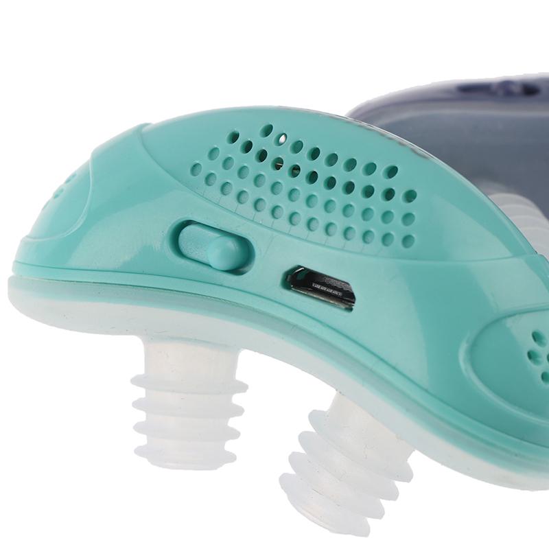 Electric Anti Snore Nose Stopper Breathing Apparatus Aid Relieve Snoring Device