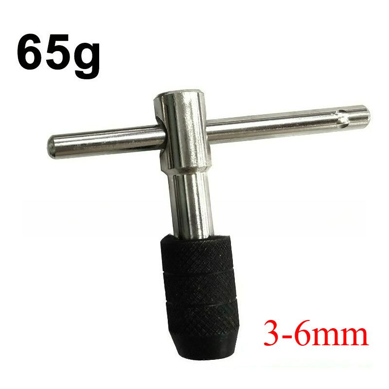 Manual Tapping Wrench Thread Tapping Tool Set M3-M8 3mm-6mm and 5-12mm-M5-M12 T-shaped Tool Kit Easy To Install