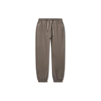 Li Ning Vital Series Solid Color Loose Fit Knit Sports Pants Men Pants Mushroom-Brown AKLTD97-5