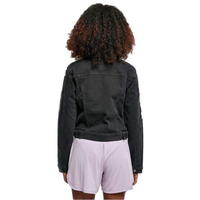 Veste en jean femme - Urban Classics - Organic - Coton biologique - Coupe régulière - Noir