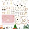 Christmas Bracelet Necklace Advent Calendar 2025 New Year Countdown Children Girls Cute Jewelry Gift Blind Box Party Props