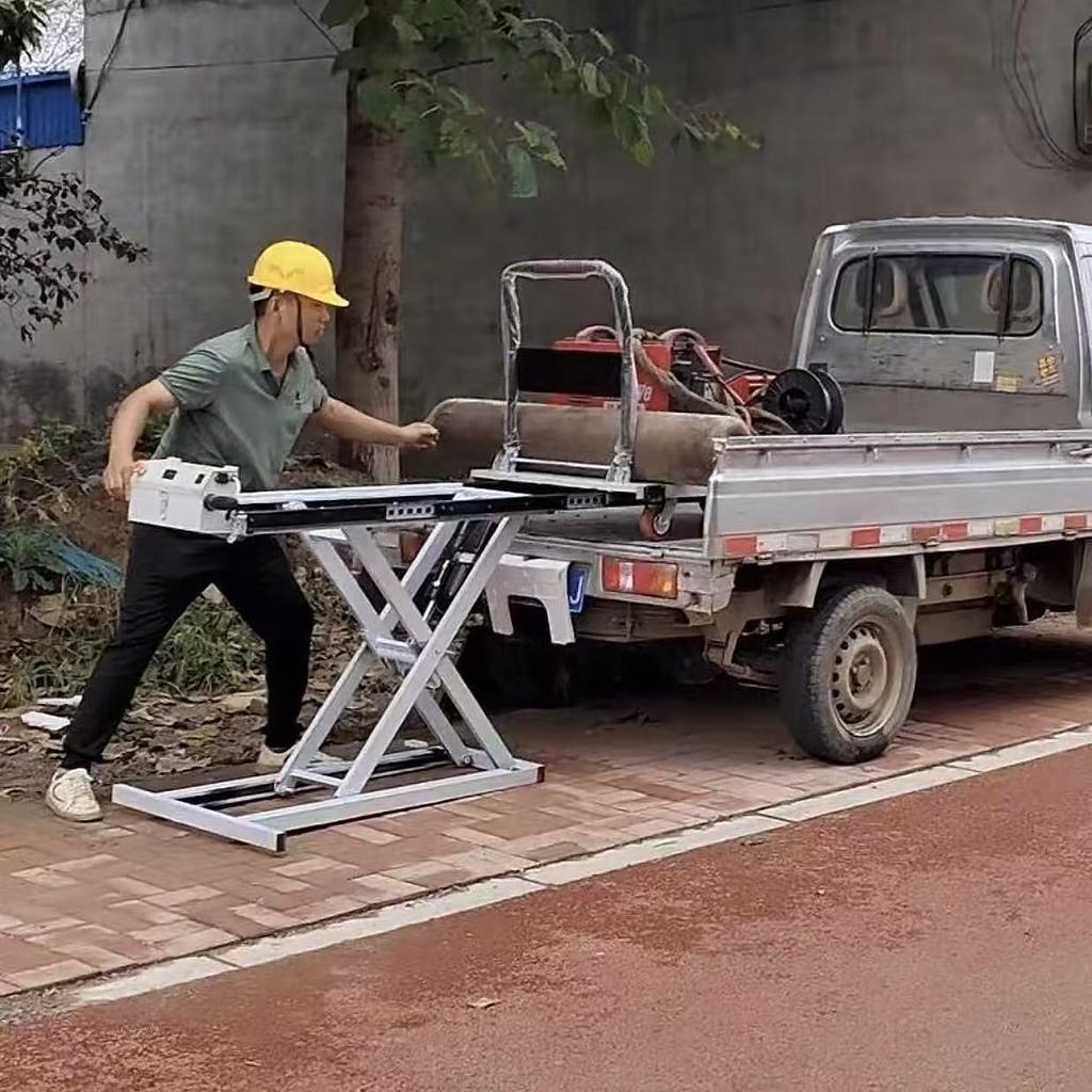 Ximulei Portable Electric Hydraulic Forklift Hand Truck and Loading Cart