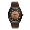 Paseul Me3207 (Everett) Everett Skeleton Men'S Leather Watch