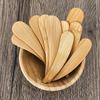 10Pcs Diy Mask Beauty Tool Skincare Cream Spoon Cosmetic Mini Face Clay Ointment Scrub Mask Brush Wooden Bamboo Spatula Curved