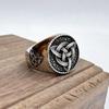 Vikings Style Unisex Ring 316L Stainless Steel Jewelry Punk Biker Knot Solid Ring