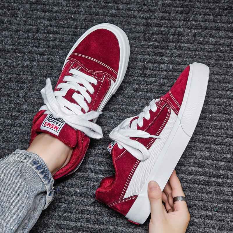 Canvas shoes men's and women's spring new men's shoes couple's sports and leisure shoes street shooting board shoes trendy shoes