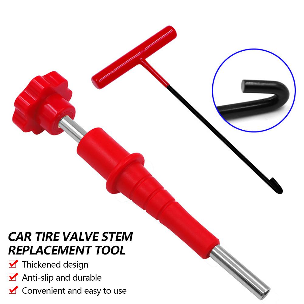 3Pcs/set Valve Stem Tool Car Valve Stem Remover Tools Tire Valve Tool for Replacing Leaky Valves In Car Truck Motorcycle Cycling