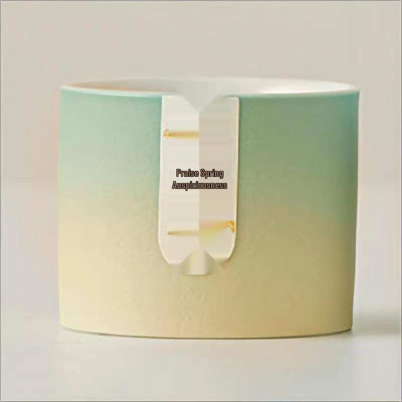 National Trend Brocade Landscape Ceramic Tea Tasting Cup Gift Set