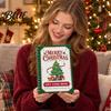 Christmas Money Presenter Gift Card Book 14 Pages DIY Booklet Spiral-Bound Merry Holiday Memory Book College Survival Kit Greeting for Adults Kids