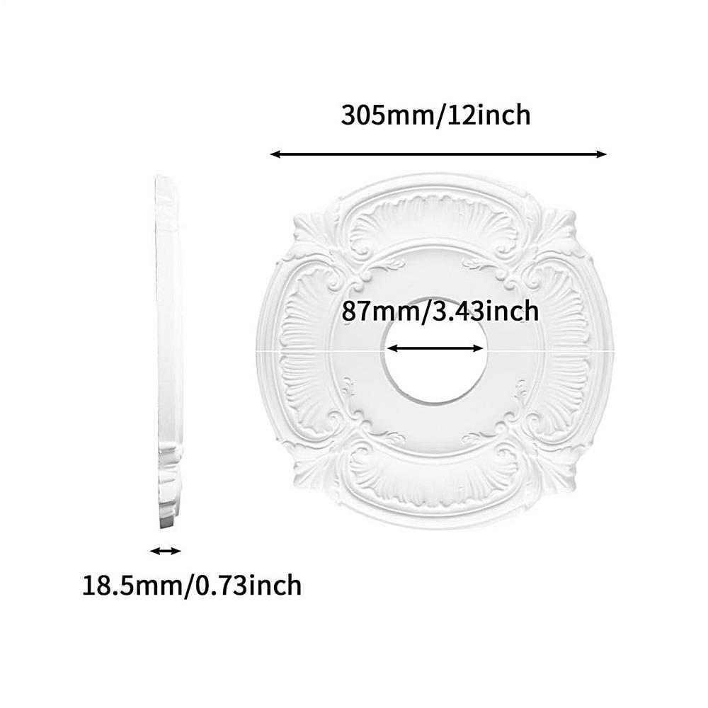 

Split Ceiling Medallion Ceiling Fan Cover Split Plate Tight Fit Lamp Shade Trim For School Study Living Room Library Bedroom