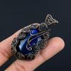 Blue Flash Labradorite Handmade Pendant, Natural Gemstone Jewelry, 999 Copper Wire Wrapped Pendant Jewelry, For Gift