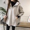 Damen Kapuzenpullover Pullover Jacke Locker Verdickt Langarm Oberteil