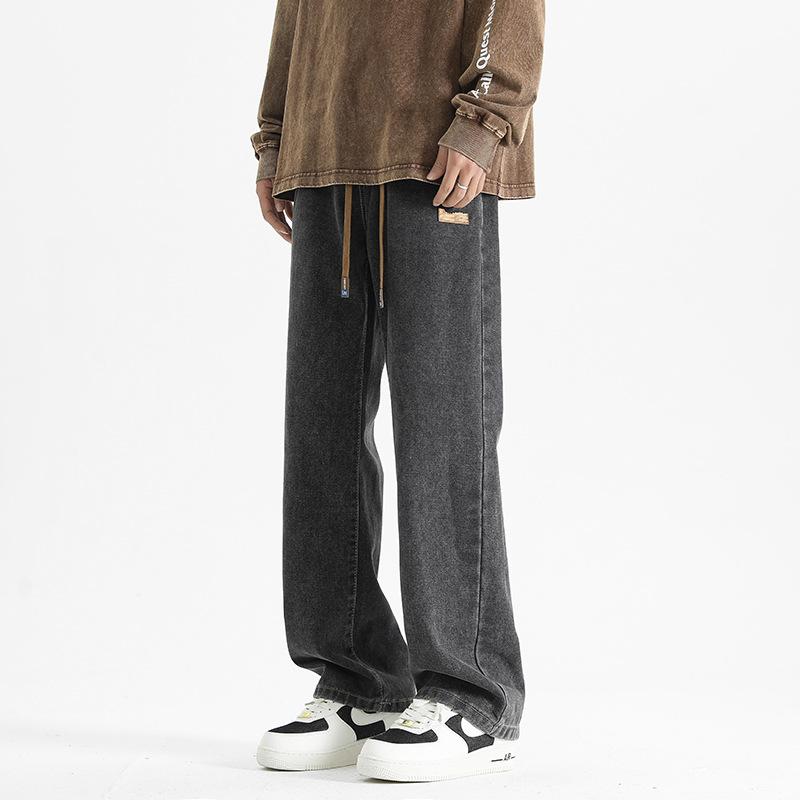 Jeans Men's New Spring and Autumn Loose Straight Pants Casual Thin Fashion Wide-leg Men's Pants
