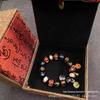 Incense Ash Glaze Five-Color Treasure Beast Bracelet for Men and Women