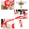 Santa Xmas Bell Tablecloth With Flame Retardant Features And Classic Appeal For Festive Decor