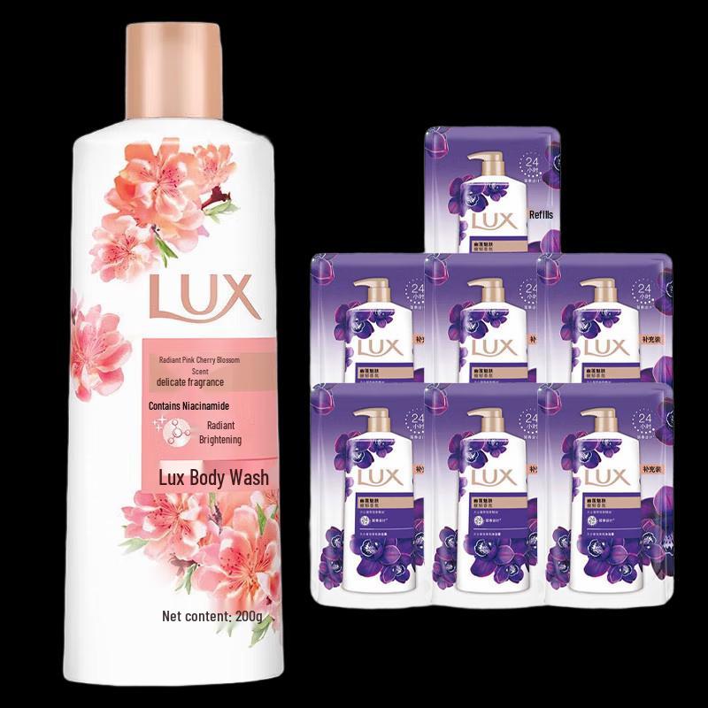LUX Pink Cherry Blossom Deep Clean Shower Gel Set