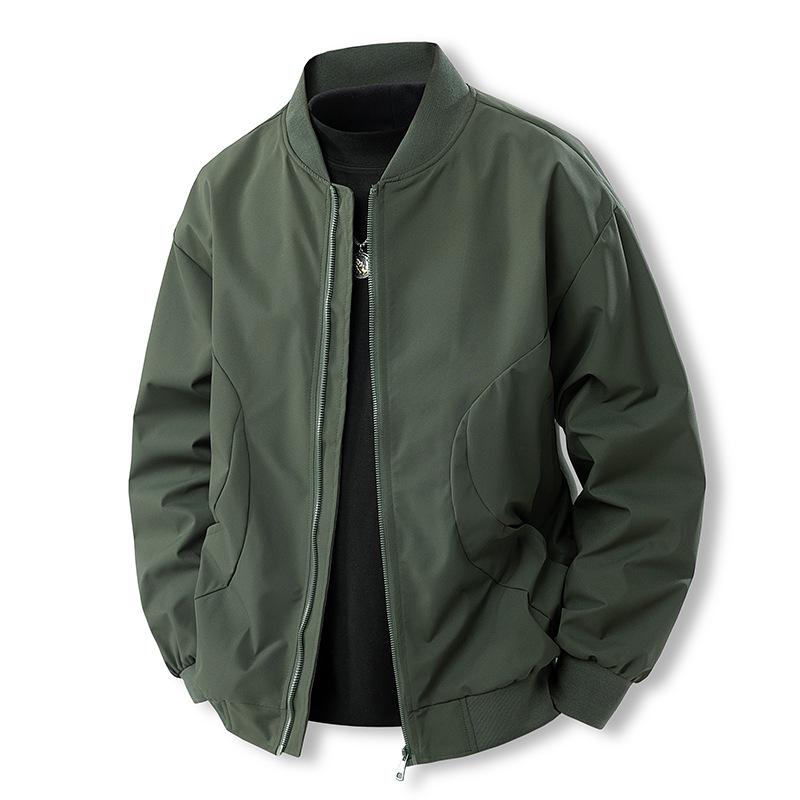 

Men s Trendy Spring/Autumn Loose Baseball Jacket - High-End Style Medium