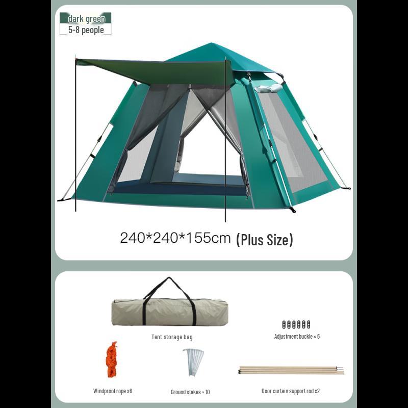 Yuzhan Portable Outdoor Camping Tent 5-8 Person Enlarged