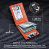 Carbon Fiber RFID Card Holder: Multi-Card Slots, Money Clip, Coin Purse, and Microfiber Leather Credit Card Sleeve for Men.