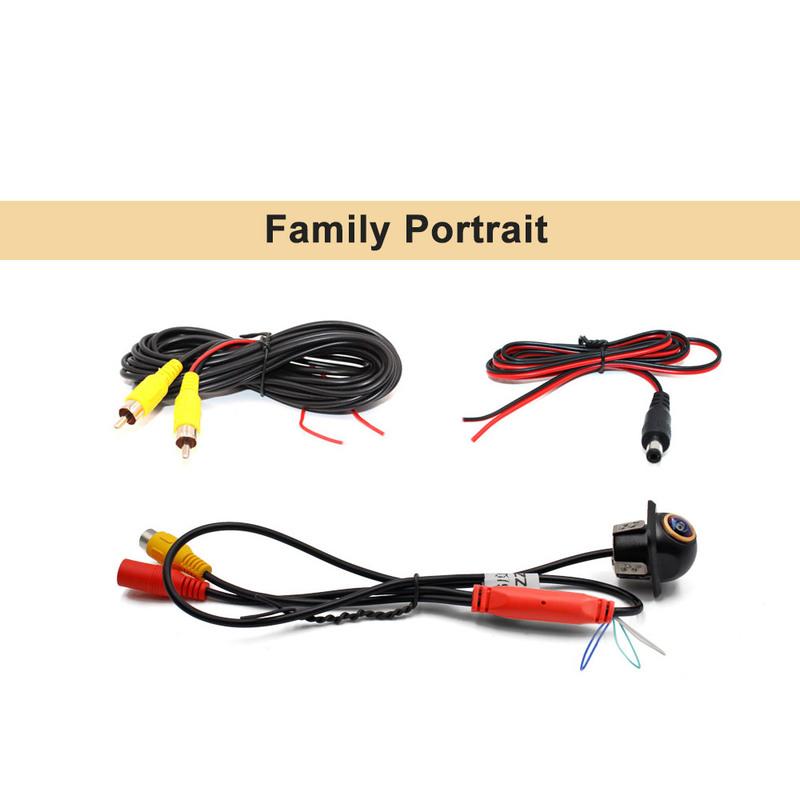 Smartour AHD 1080P Golden Len Car Rear View Camera Night Vision CCD Auto Backup Monitor 180 Degree Reversing Auto Parking Camera