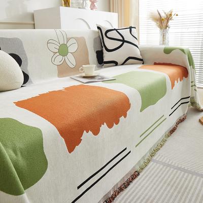 Thick Chenille Fabric Sofa Towel Simple Modern Geometric All-Inclusive Sofa Cover Cloth Anti-Scratching Universal Cover Cover