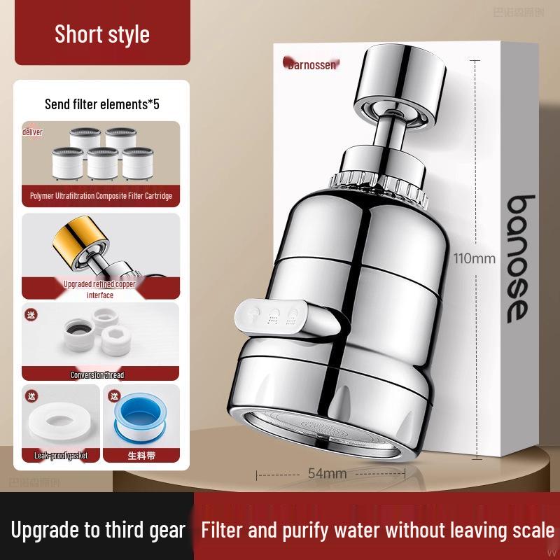 Universal Kitchen Faucet Water Purifier - Anti-Splash Filter Extension