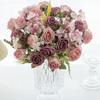 1/3PCS Artificial Flowers Silk Roses Festival Home Vases Outdoor Garden Bonsai Wedding Bridal Bouquets Room Table Decor DIY Gift