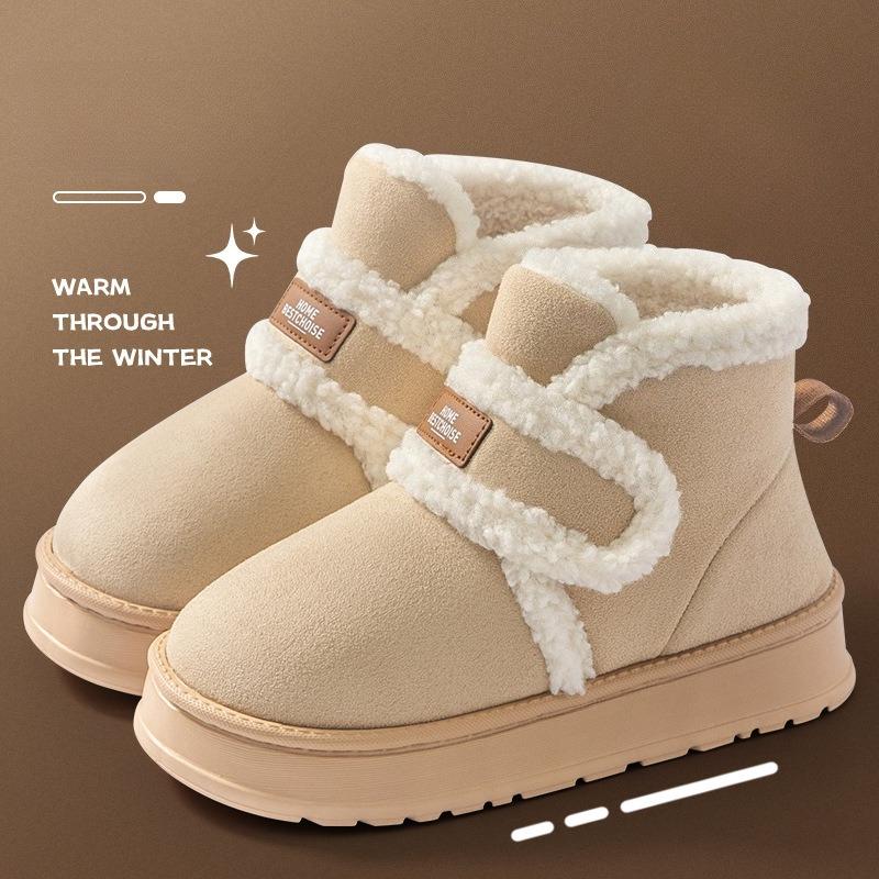 Fashion Women's Snow Boots 2025 New Winter Fashion Warm Thicken Outdoor Cotton Shoes Non Slip Lightweight Comfortable Plush Short Boots