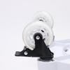Removable Rolling Bucket Dolly 360° Turning Swivel Caster Detail Kit with Wheels Storage Tray Tote Insert Locking Casters