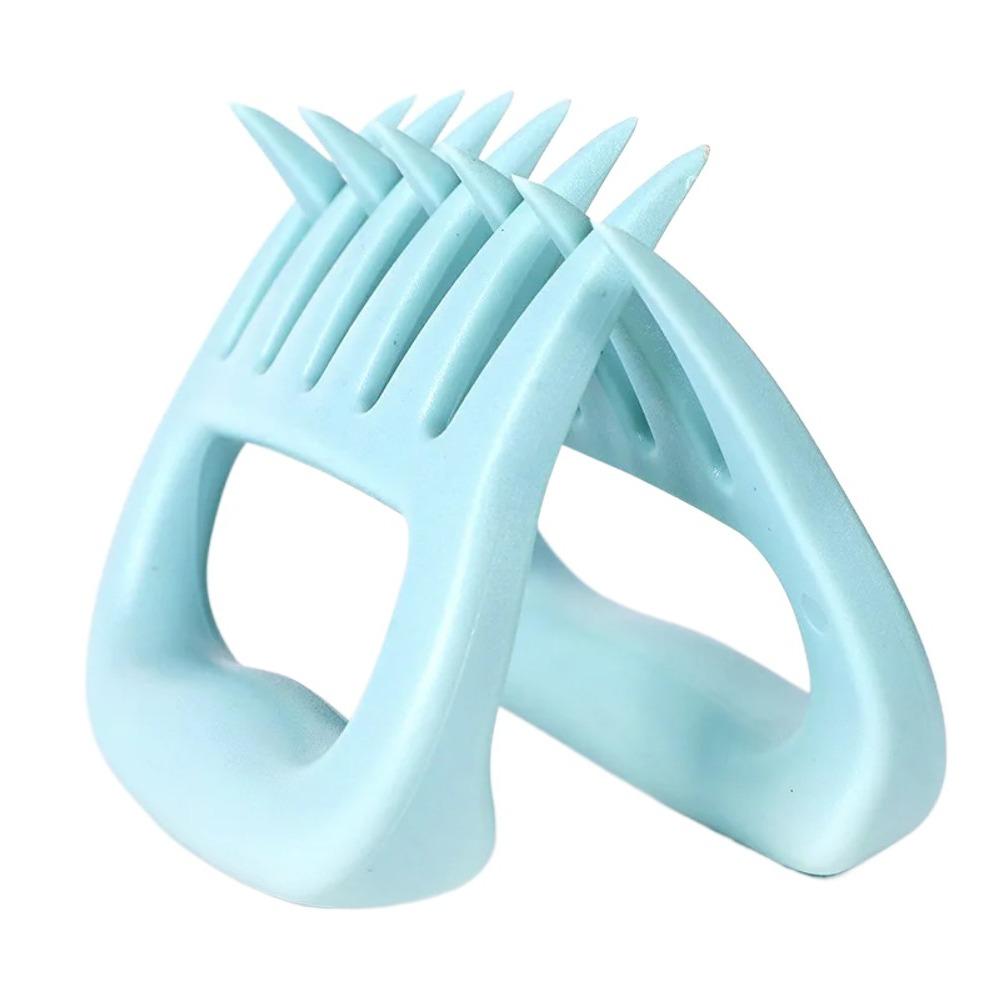

2Pcs Anti-scald Tear Meat Tools Manual Bear Claw BBQ Claws Meat Shredder Pulled Pork Chicken 2Pcs Blue