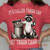 Funny Racoon T Shirt Meme Vintage Retro Aesthetic Lovers Cute Animal Weirdcore Vintage Breathable Stylish Unisex