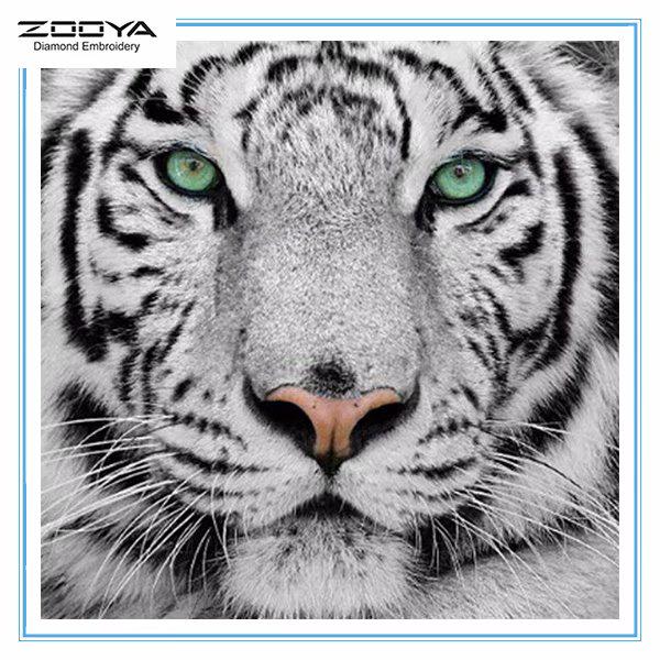 

ЗООЯ DIY 3D круглая алмазная картина животное тигр вышивка крестиком домашний декор