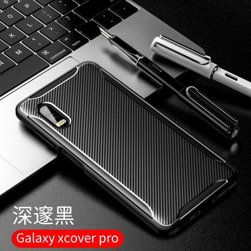 Applicable Galaxy Xcover Pro Mobile Phone Case Xcover1  Case Carbon Fiber Anti-drop Tpu Soft Case