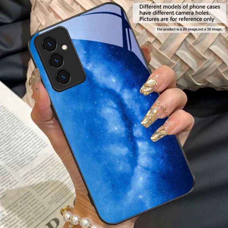 Space Nebula Wallpaper For Samsung Galaxy A50 A52 A52s A53 A54 A55 A56 A51 A80 A70 A71 A35 A34 A30 A26 A25 A22 Glass Phone Case
