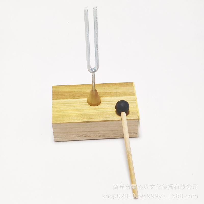 256Hz Tuning Fork for Acoustic and Physics Experiments Tuning Fork + Wooden Stick