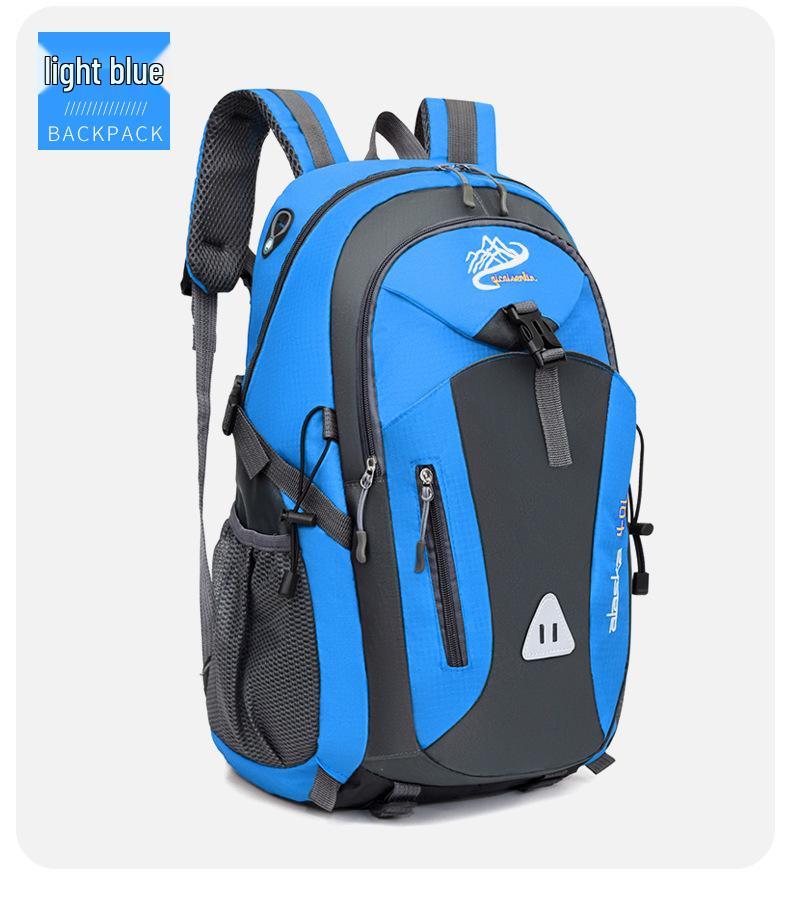 

Універсальний гірський рюкзак: Велика місткість для походів, подорожей, кемпінгу та школи світло-синій колір