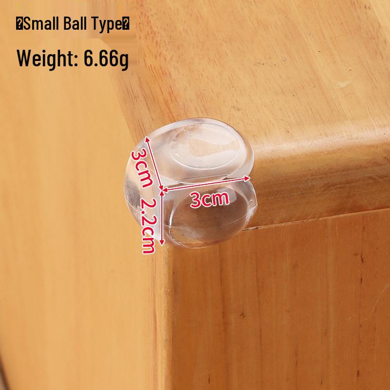 Teardrop-Shaped Transparent Silicone Corner Protectors for Furniture - Child Safety Soft Edge PVC Guards