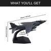 1:72 Diecast Jet Airplane Model Collectibles Attack Fighter Plane with Base for TV Cabinet