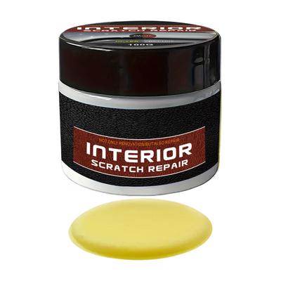 Mahnerop 100g Car Dashboard Restorer Plastic Interior Scar Remover Cream with Sponge - UV